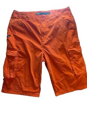 Rocawear Men’s Bright Orange Cargo Shorts